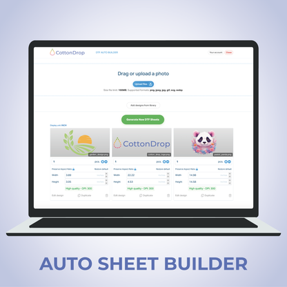 Custom DTF Sheet Auto Builder